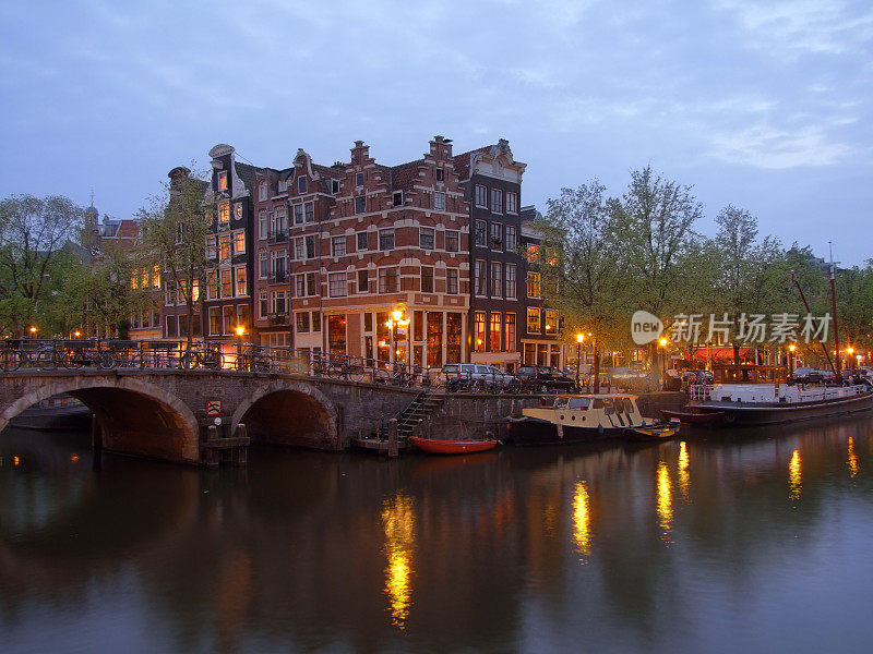 阿姆斯特丹的Brouwersgracht和Keizersgracht