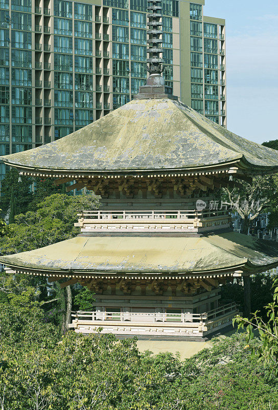 火奴鲁鲁佛教墓地的宝塔