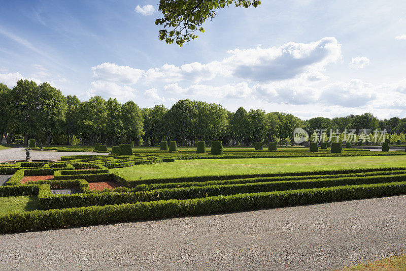 瑞典斯德哥尔摩的Drottningholm皇家城堡的花园
