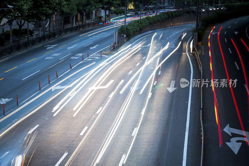 交通城市夜晚