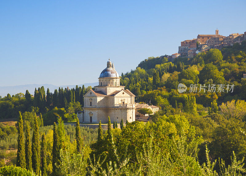 圣比德吉奥教堂。Montepulciano(托斯卡纳)