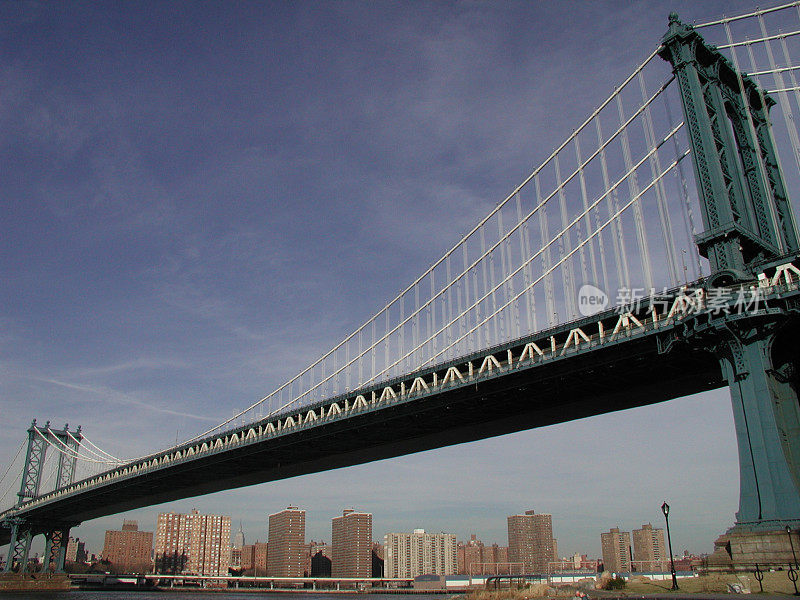 曼哈顿桥从醋山，布鲁克林，纽约市，2003年
