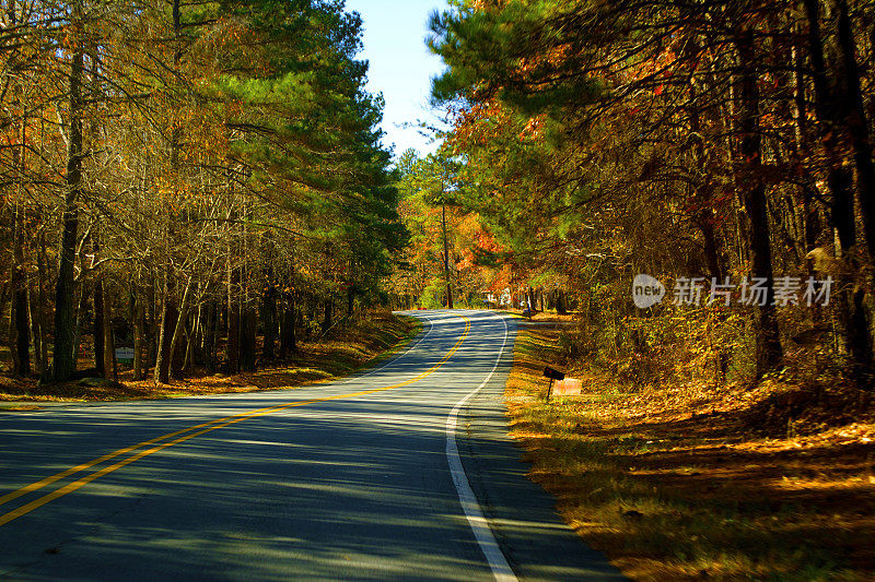 美国蜿蜒的道路