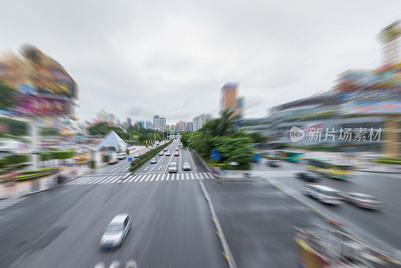 高速公路上的运动模糊