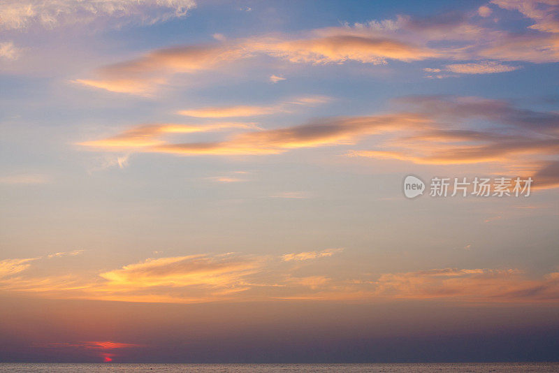 海上日落