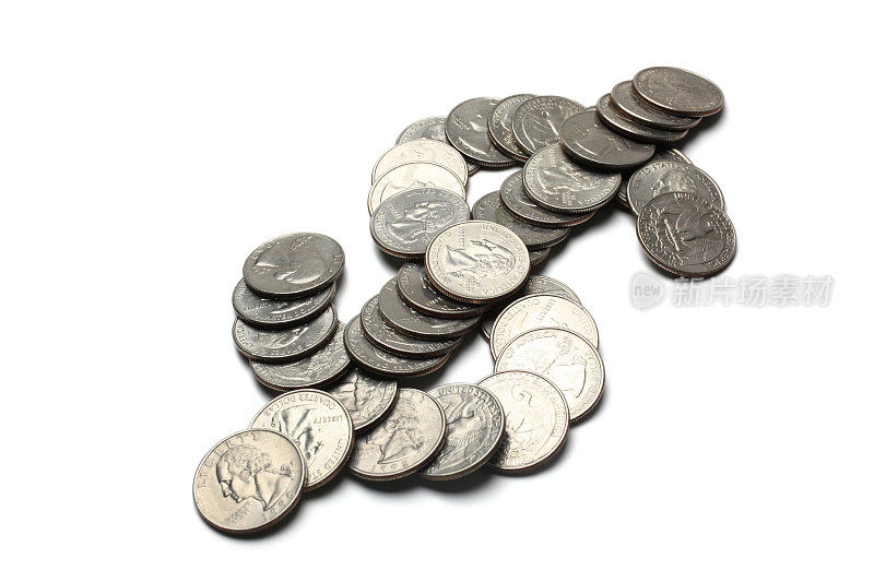 美元符号的硬币