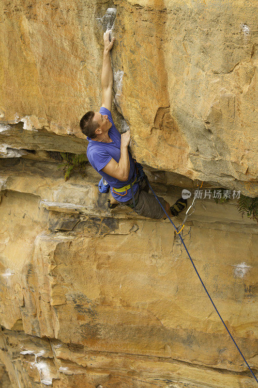 男性Rockclimber