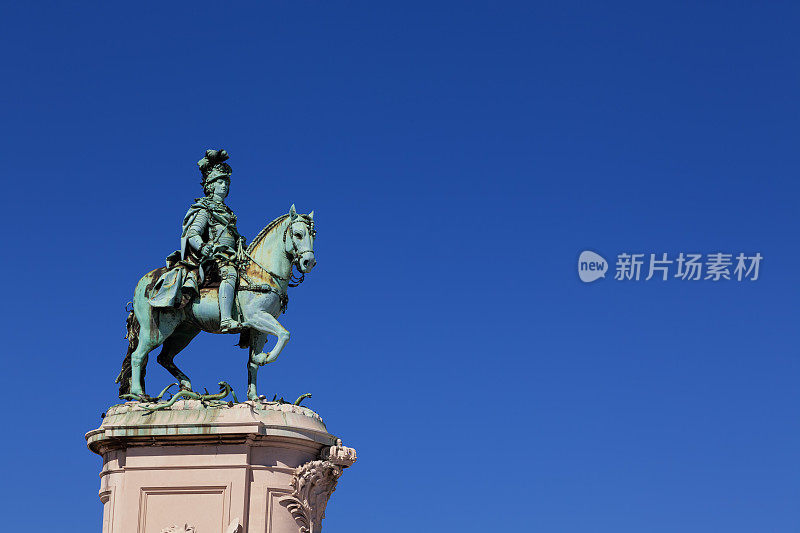 骑马的国王雕像José，商业广场，里斯本，葡萄牙