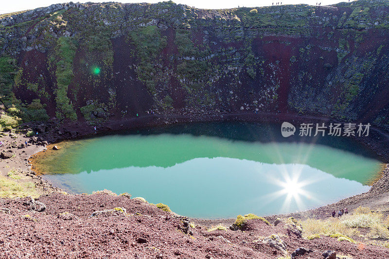 冰岛克里德火山口湖