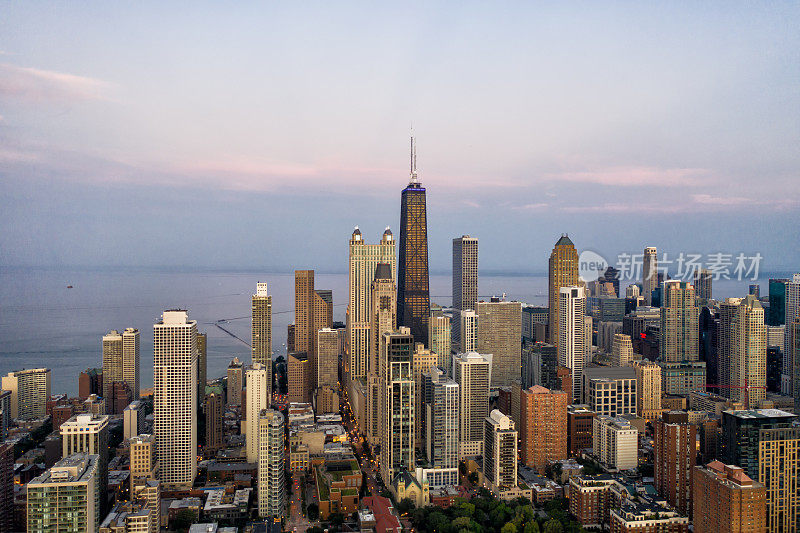 芝加哥黄金海岸-鸟瞰图
