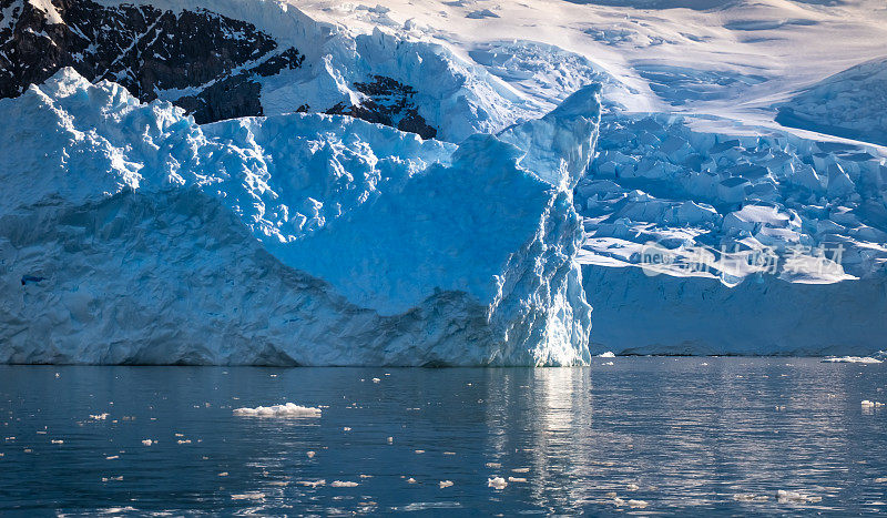 乘坐橡皮艇(zodiac)探索南极半岛令人叹为观止的海岸景观