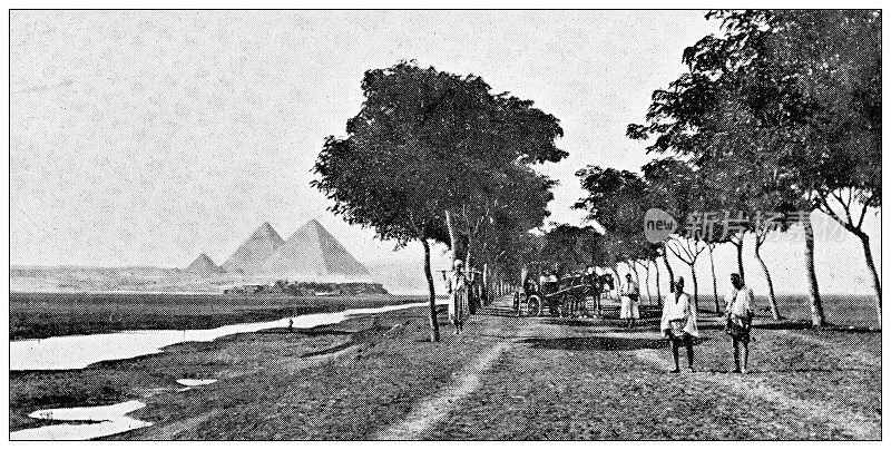 古埃及旅行照片:接近金字塔