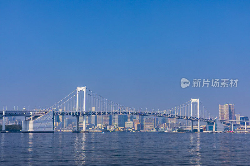 蓝天和彩虹桥，日本，东京，港区