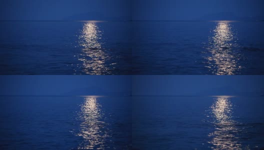 月光海景高清在线视频素材下载
