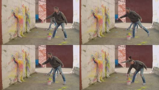 街头艺术表演高清在线视频素材下载