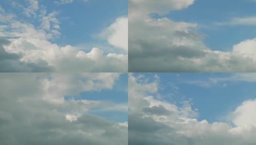 延时:暴风雨云在戏剧性的天空高清在线视频素材下载