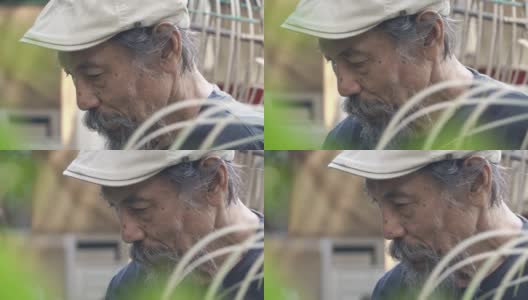 亚洲老人肖像高清在线视频素材下载