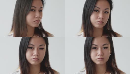 自信的亚洲女性强调眼妆时尚高清在线视频素材下载