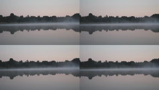 日出在湖上，日出在河上高清在线视频素材下载