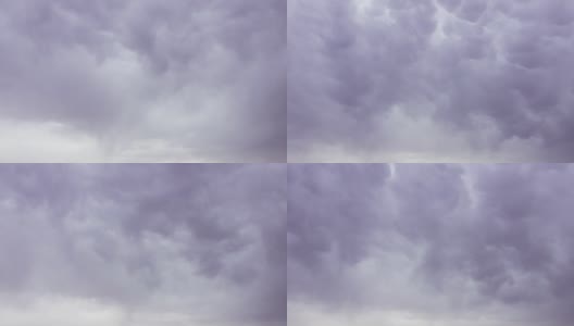 暴风雨前的乌云。雷暴前的乌云背景。时间流逝。间隔拍摄。高清在线视频素材下载