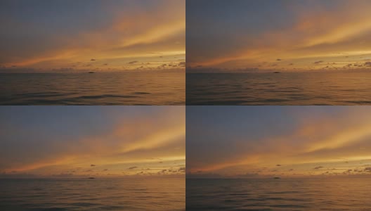 美丽的日落在海边高清在线视频素材下载