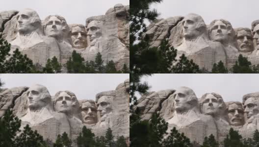 南达科他的拉什莫尔山美国国家纪念馆的精彩视频。美国历史上的总统:华盛顿、杰斐逊、罗斯福、林肯高清在线视频素材下载