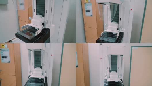 有乳房x光检查设备的医疗培训室，用于检测女性乳房肿瘤高清在线视频素材下载