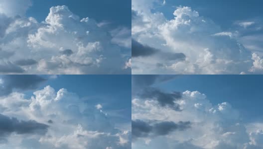 引人注目的积雨云的时间流逝。自然的抽象背景高清在线视频素材下载
