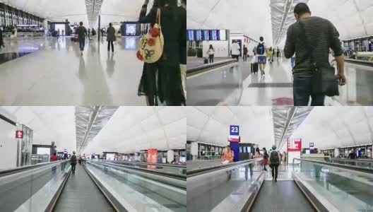 在国际机场漫步高清在线视频素材下载