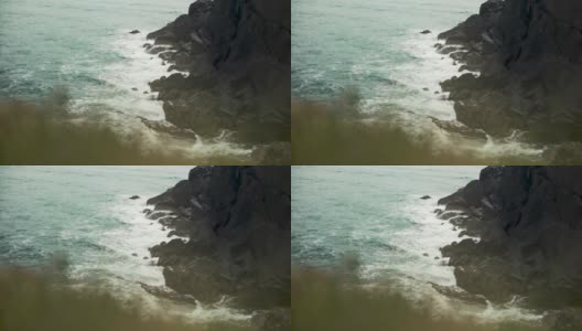 爱尔兰的Slieve League悬崖和风景高清在线视频素材下载