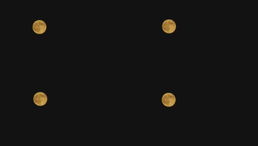 满月在夜空中，实时(HD 720P)高清在线视频素材下载