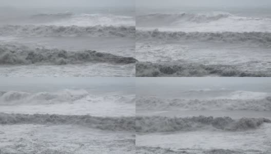 台风4时，风浪强烈高清在线视频素材下载