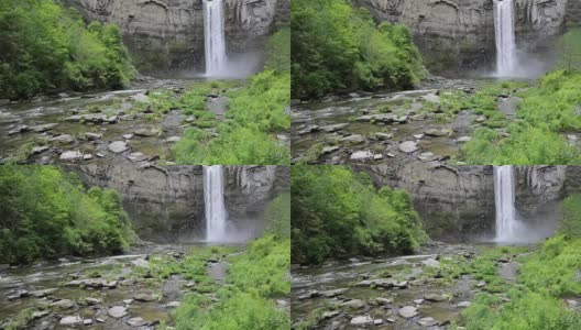 陶诺克瀑布和陶诺克溪高清在线视频素材下载