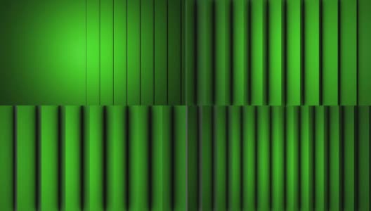 数字完美循环的抽象绿色阴影垂直线移动背景动画。垂直移动条纹3D动画高清在线视频素材下载