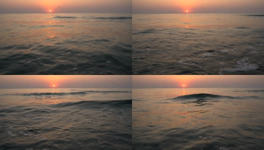 美丽的海上日出高清在线视频素材下载