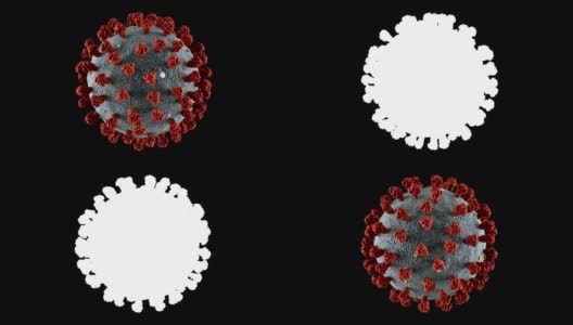 冠状病毒，可循环，包括阿尔法香奈儿高清在线视频素材下载