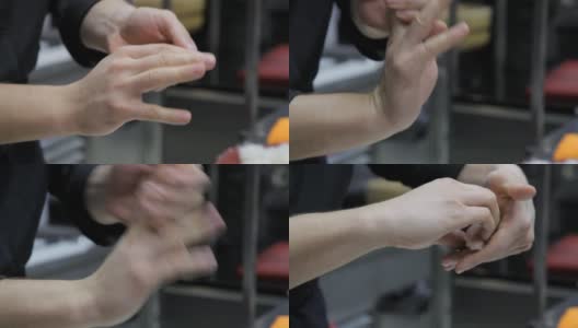 厨师亲手制作鲈鱼手握寿司高清在线视频素材下载