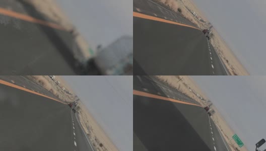 沙漠高速公路开车高清在线视频素材下载