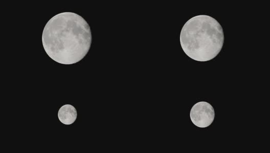 夜晚的月亮放大或缩小高清在线视频素材下载