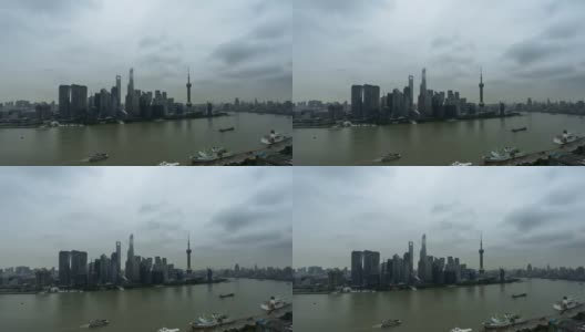 4K时光流逝——上海外滩高清在线视频素材下载