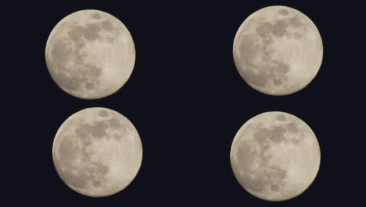 一个满月的特写，满月，满月，在天空中，高清在线视频素材下载