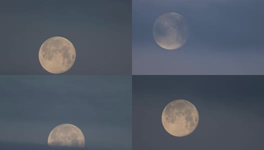 满月和流云高清在线视频素材下载