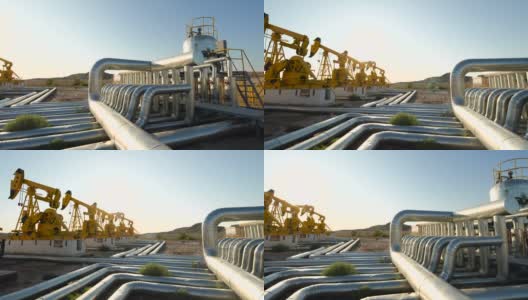 油厂的平移视图高清在线视频素材下载