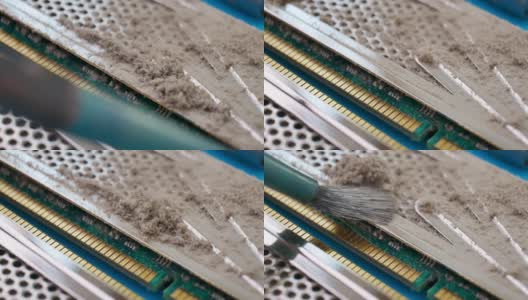 清洁触针PC的内存模块高清在线视频素材下载