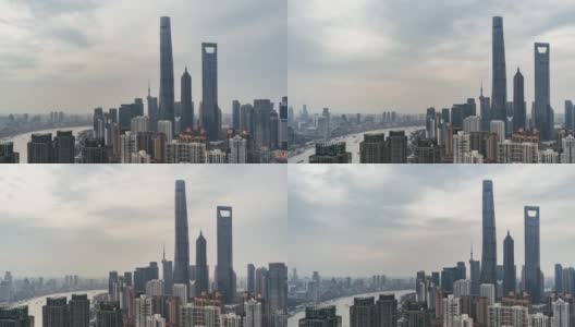 T/L PAN Downtown Shanghai / Shanghai, China高清在线视频素材下载