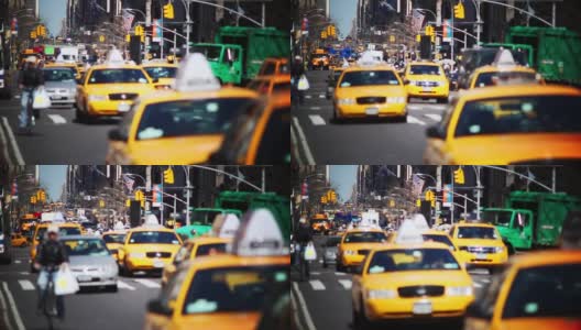 纽约的出租车高清在线视频素材下载