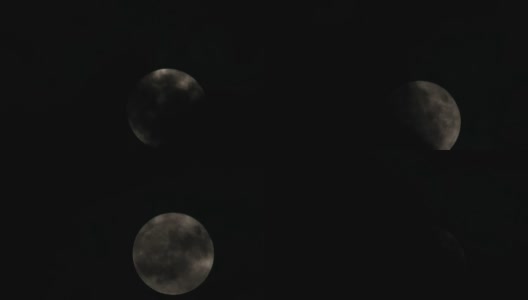 云在月亮的背景上移动高清在线视频素材下载