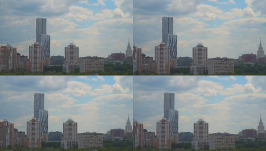 Mosfilmovskaya的住宅综合体高清在线视频素材下载