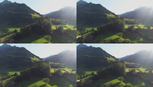 瑞士的山麓高清在线视频素材下载