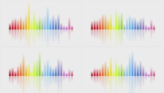 彩虹色彩音乐均衡器视频动画高清在线视频素材下载